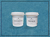 Tintoretto - Matt, Venetian Plaster Effect, Wall Paint Bundle. Includes Paint and Primer - Covers 5SQM - In Colour ADDA.