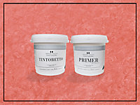 Tintoretto - Matt, Venetian Plaster Effect, Wall Paint Bundle. Includes Paint and Primer - Covers 5SQM - In Colour ARNO.