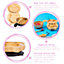 Tiny Dining 4pc Penguin Bamboo Suction Baby Feeding Set - Beige