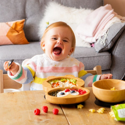 Silicone 4PC Feeding Set- Baby Pink