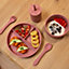 Tiny Dining - Baby Divided Silicone Suction Plate - Dusty Rose