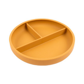 Tiny Dining - Baby Divided Silicone Suction Plate - Ochre