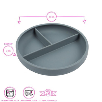 Tiny Dining - Baby Divided Silicone Suction Plate - Tradewinds