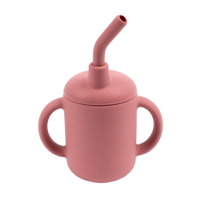 Tiny Dining - Baby Silicone Sippy Cup - 120ml  - Dusty Rose