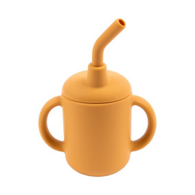 Tiny Dining - Baby Silicone Sippy Cup - 120ml  - Ochre