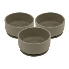 Tiny Dining - Baby Silicone Suction Bowls - Silver Sage - Pack of 3