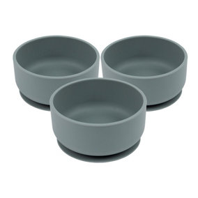 Tiny Dining - Baby Silicone Suction Bowls - Tradewinds - Pack of 3