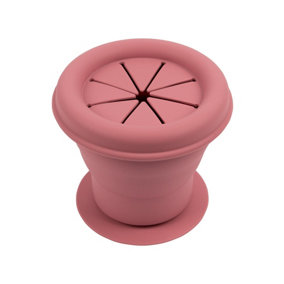 Tiny Dining - Baby Silicone Suction Snack Pot - 330ml  - Dusty Rose