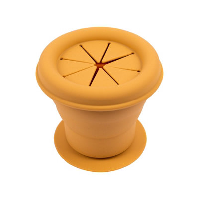 Tiny Dining - Baby Silicone Suction Snack Pot - 330ml  - Ochre