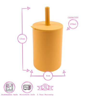 Tiny Dining - Baby Silicone Training Cup - 170ml  - Ochre