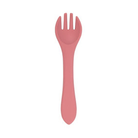 Tiny Dining - Baby Silicone Weaning Fork - Dusty Rose