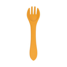 Tiny Dining - Baby Silicone Weaning Fork - Ochre