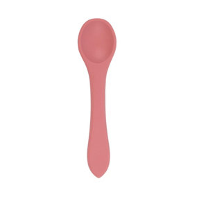 Tiny Dining - Baby Silicone Weaning Spoon - Dusty Rose