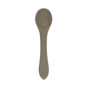 Tiny Dining - Baby Silicone Weaning Spoon - Silver Sage