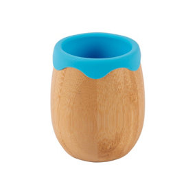 Tiny Dining - Bamboo Baby Trainer Cup - 130ml  - Blue
