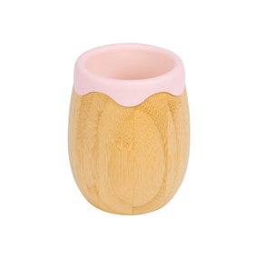 Tiny Dining Bamboo Baby Trainer Cup - 130ml - Pastel Pink