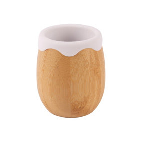 Tiny Dining - Bamboo Baby Trainer Cup - 130ml  - White