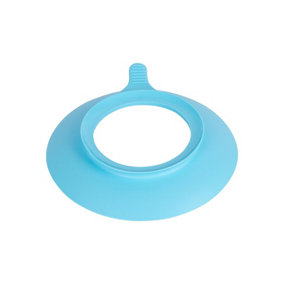 Tiny Dining - Children's Bamboo Plate Suction Cup - Blue