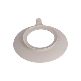 Tiny Dining - Children's Bamboo Plate Suction Cup - Grey