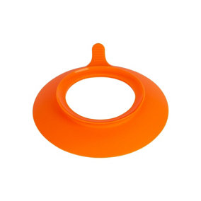 Tiny Dining - Children's Bamboo Plate Suction Cup - Orange