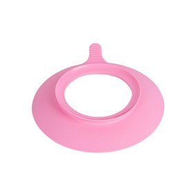 Tiny Dining - Children's Bamboo Plate Suction Cup - Pink