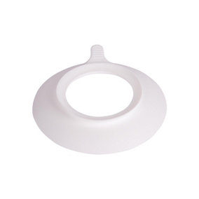 Tiny Dining - Children's Bamboo Plate Suction Cup - White