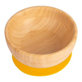 Tiny Dining - Children's Bamboo Suction Bowl - Yellow