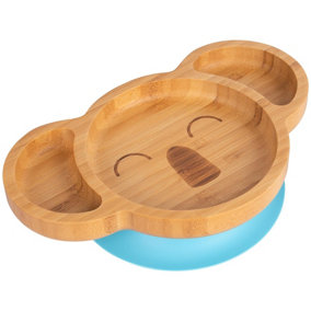 Tiny Dining - Children's Bamboo Suction Koala Plate - Blue