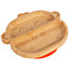 Tiny Dining - Children's Bamboo Suction Monkey Plate - Orange