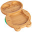 Tiny Dining - Children's Bamboo Suction Penguin Plate - Green