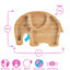 Tiny Dining Elephant Bamboo Suction Plate - Beige