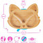 Tiny Dining Fox Bamboo Suction Plate - Pastel Pink