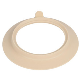Tiny Dining Silicone Bamboo Bowl Suction Cup - Beige