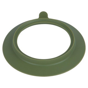 Tiny Dining Silicone Bamboo Bowl Suction Cup - Olive Green