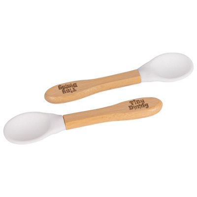 Bamboo Spoons with Soft Silicone Tips