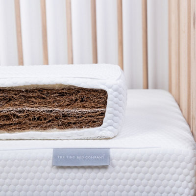 Tiny Dreamer Natural - Coconut Coir & 100% Wool Single / Junior Bed Mattress (190 x 90cm)
