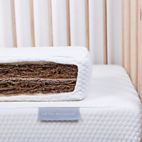 Tiny Dreamer Natural - Organic Coconut Coir & 100% Wool Cot Bed Mattress (140 x 70cm)