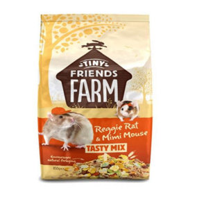 Tiny Friends Farm Reggie Rat & Mimi Mouse Tasty Mix 850g (Pack of 6)
