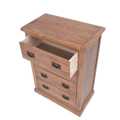 Tirolo 4 Drawer Chest of Drawers Bras Drop Handle