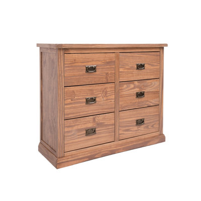 Tirolo 6 Drawer Chest of Drawers Bras Drop Handle