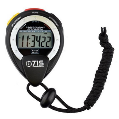 TIS Pro 025 Stop Watch Black/White (One Size)