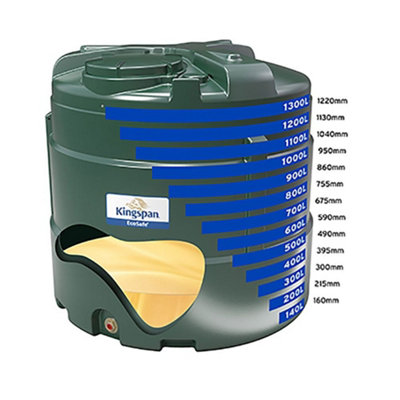 Titan 1300 Litre Vertical Bunded Oil Tank with Fitting Kit and Gauge