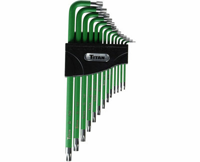 Titan 13Pc Extra Long Arm Torx Tamper