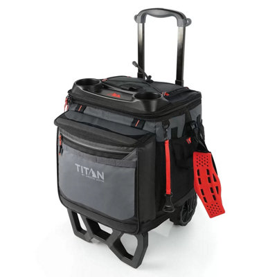Titan 22.5L (60 Can) Rolling Cooler with All-Terrain Cart 3-Day