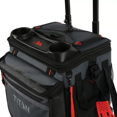 Titan 22.5L (60 Can) Rolling Cooler with All-Terrain Cart 3-Day