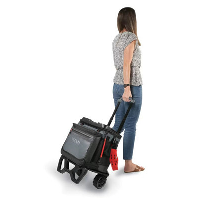 Titan 22.5L (60 Can) Rolling Cooler with All-Terrain Cart 3-Day