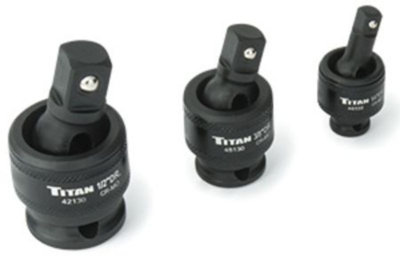 Titan 3Pc Impact Socket Universal Joint Set -Moly Construction For Durability