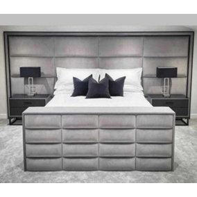 Titan King Size TV Bed  (Grey)