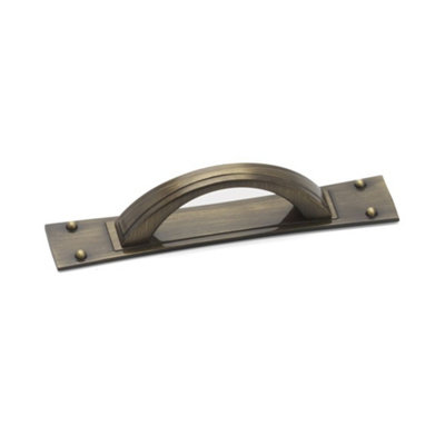 Titan Kitchen Cabinets D Handle & Back Plate, 64mm Centres, Antique ...