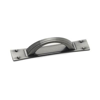 Titan Kitchen Cabinets D Handle & Back Plate, 64mm Centres, Pewter ...